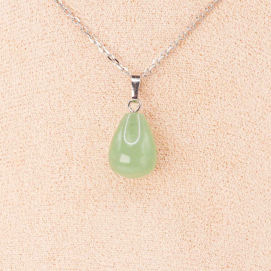 Pendentif | Goutte en Aventurine verte-0
