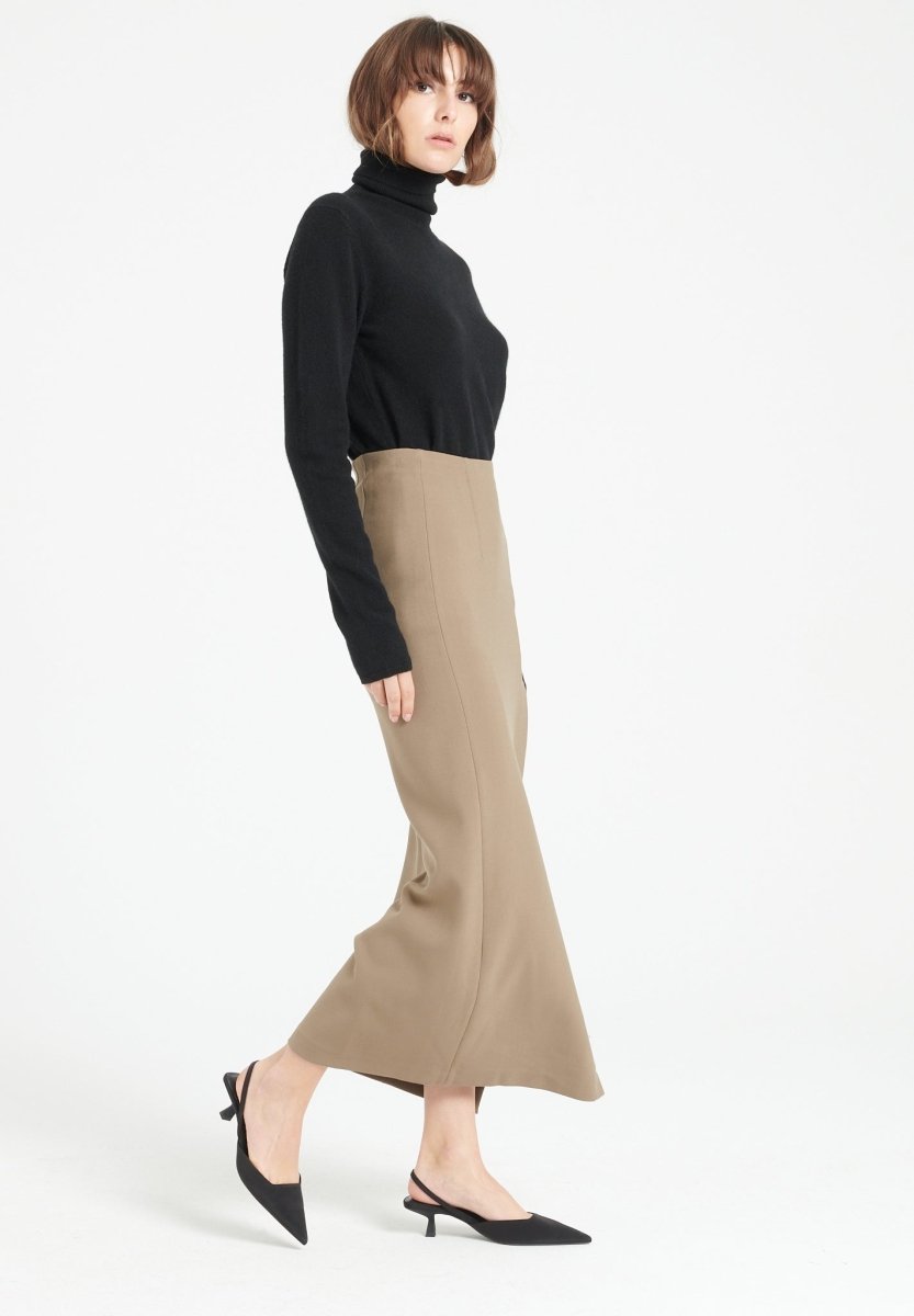 Pull col roulé cachemire noir femme - LILLY 3-3