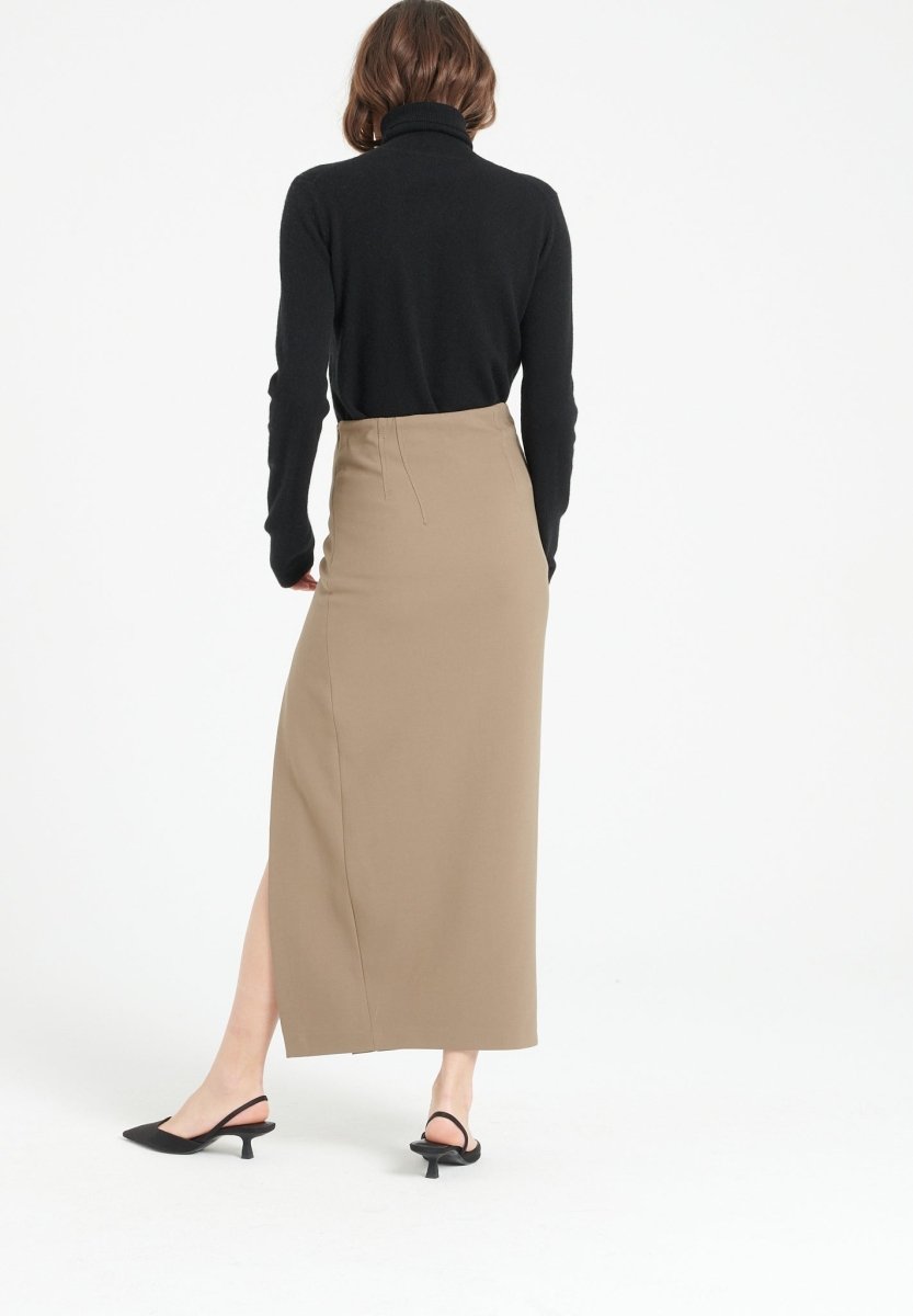 Pull col roulé cachemire noir femme - LILLY 3-4